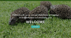 Desktop Screenshot of hedgehogs-northumbria.org.uk